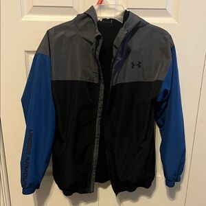 Under Armour Men's Gray and Blue Windbreaker